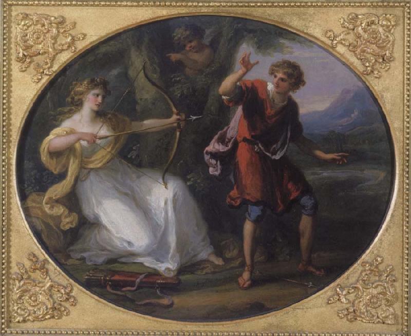 Angelica Kauffmann Nymphe und Jungling France oil painting art